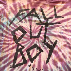 Fall Out Boy Band Tie Dye Tee Shirt